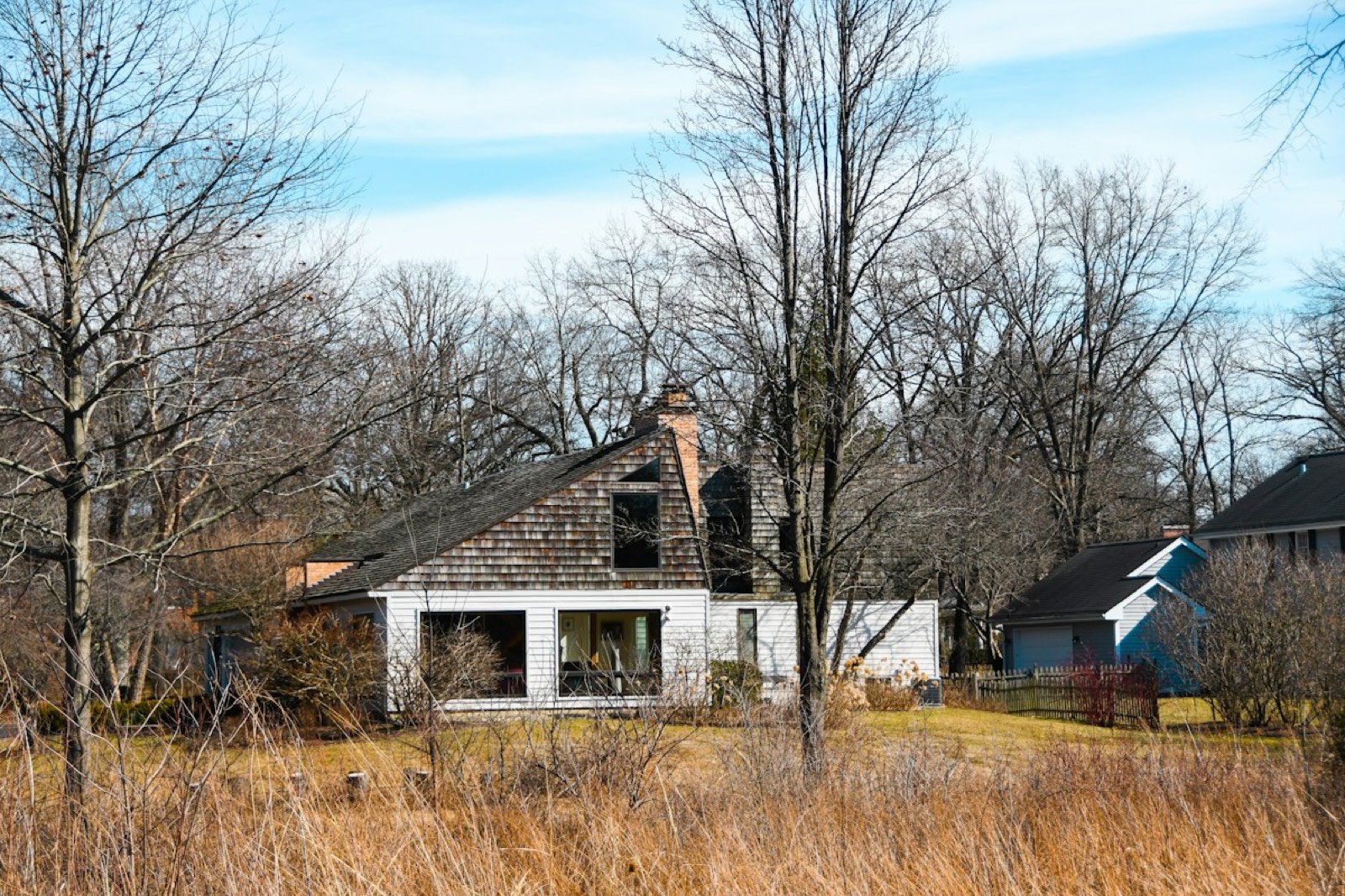 A house in an Illinois neighborhood